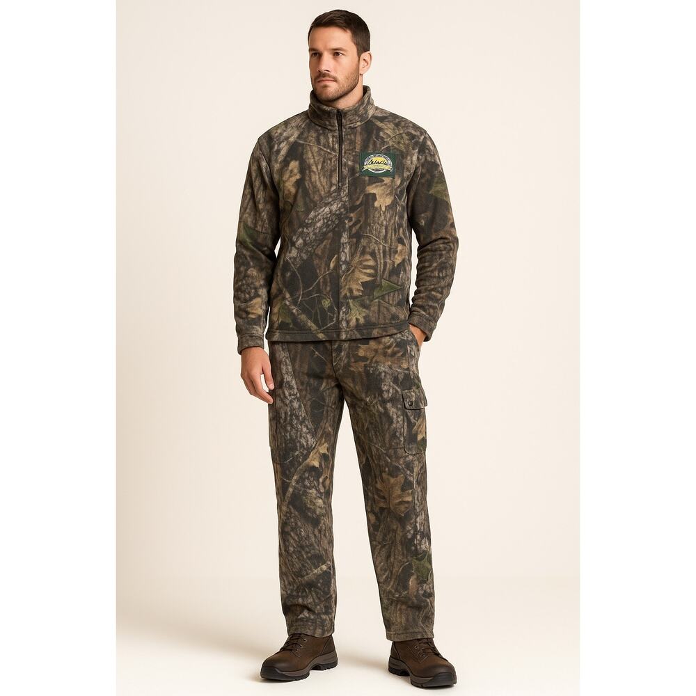 Cabelas Fleece Mens Size 42 Reg Camouflage Outdoor Cold Weather Pants